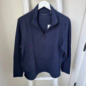 Zachary Prell Men's Joe Quarter Zip Pullover Navy NWT Sz M
